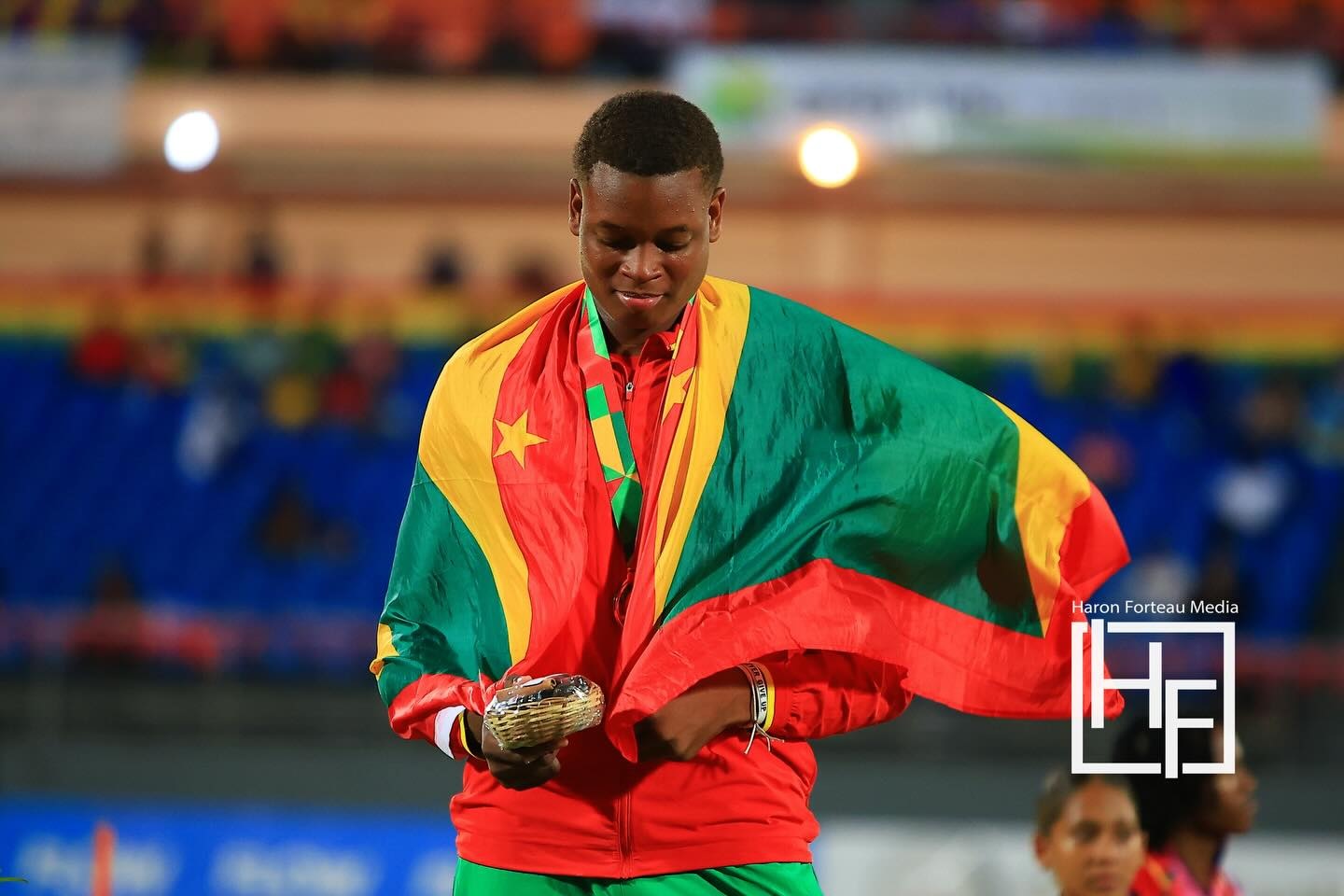 Kazim Telesford claims double Silver for Grenada at CARIFTA