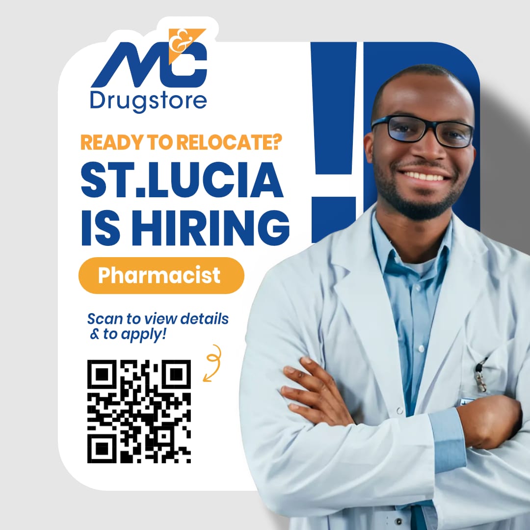 M&C Drugstore St Lucia is hiring: Pharmacist
