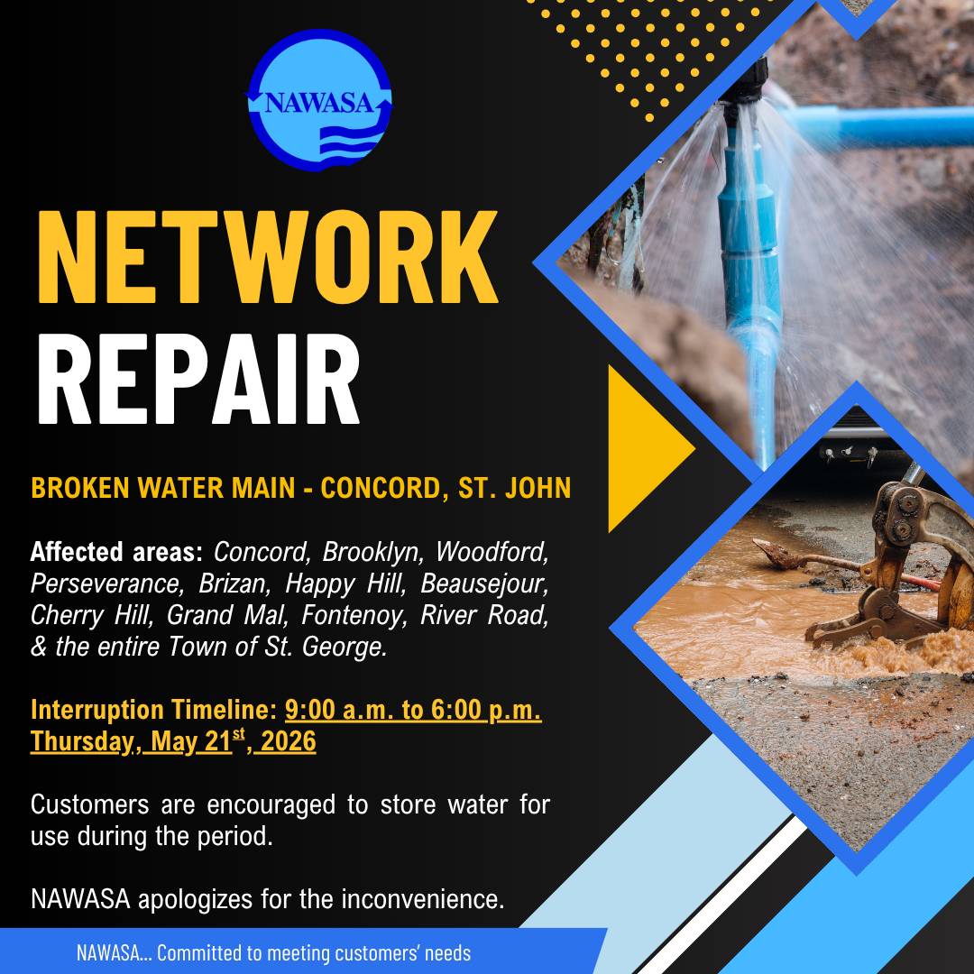Nawasa: Concord Water System interruption notice