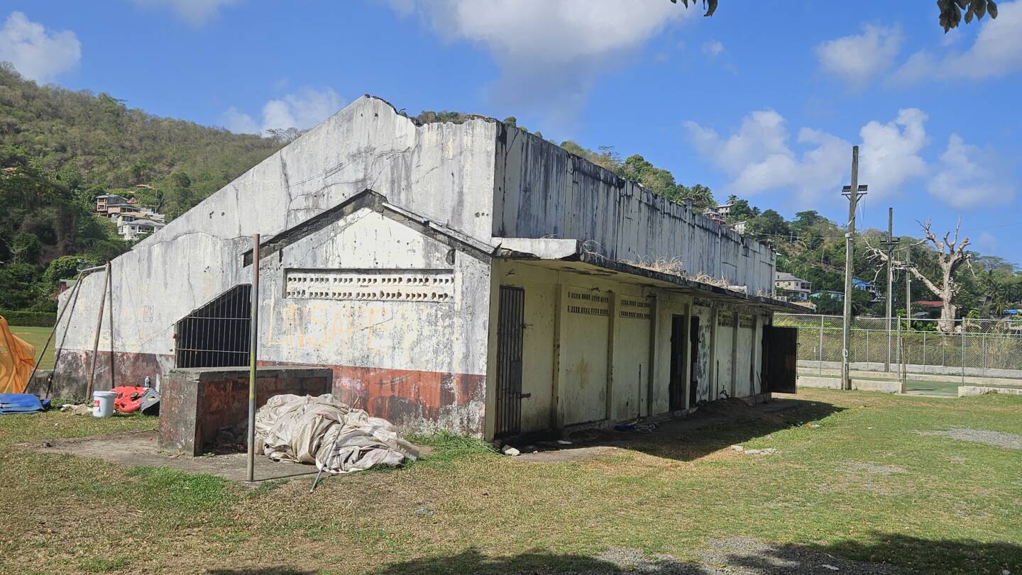 Demolition of old pavilion at Beausejour Playing Field commences 4 June