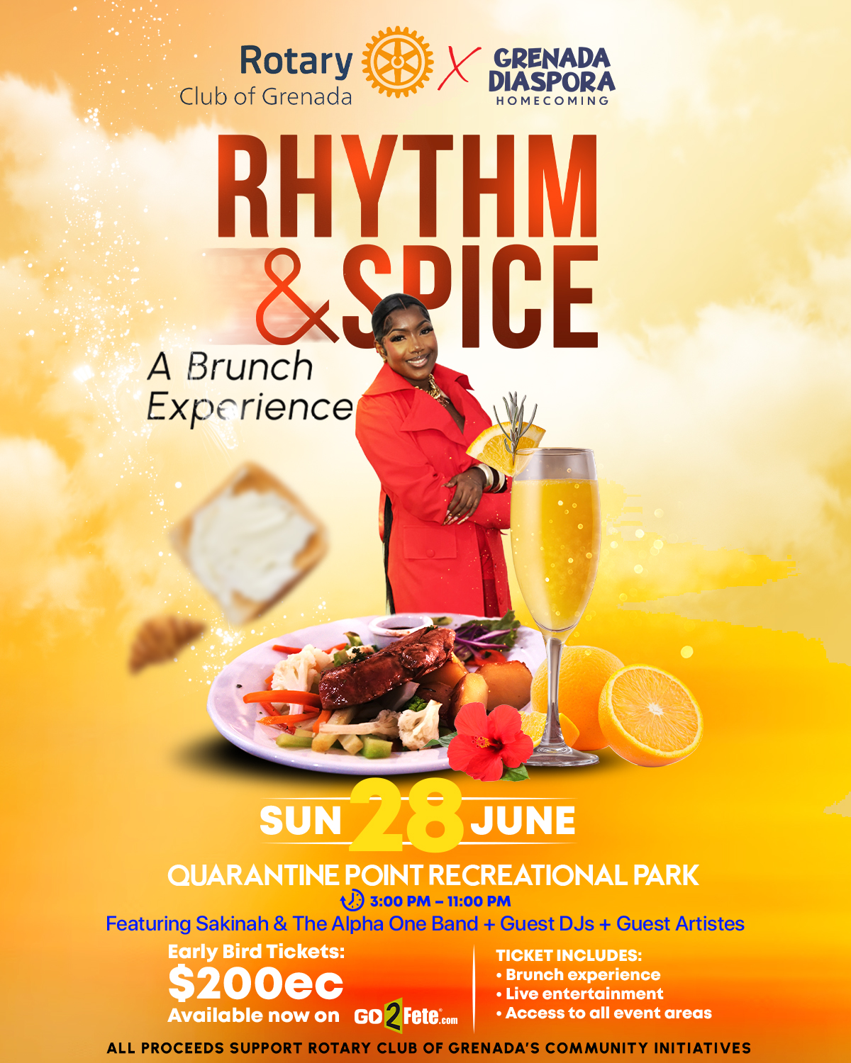 Rotary Club of Grenada: Brunch for a cause at Rhythm & Spice